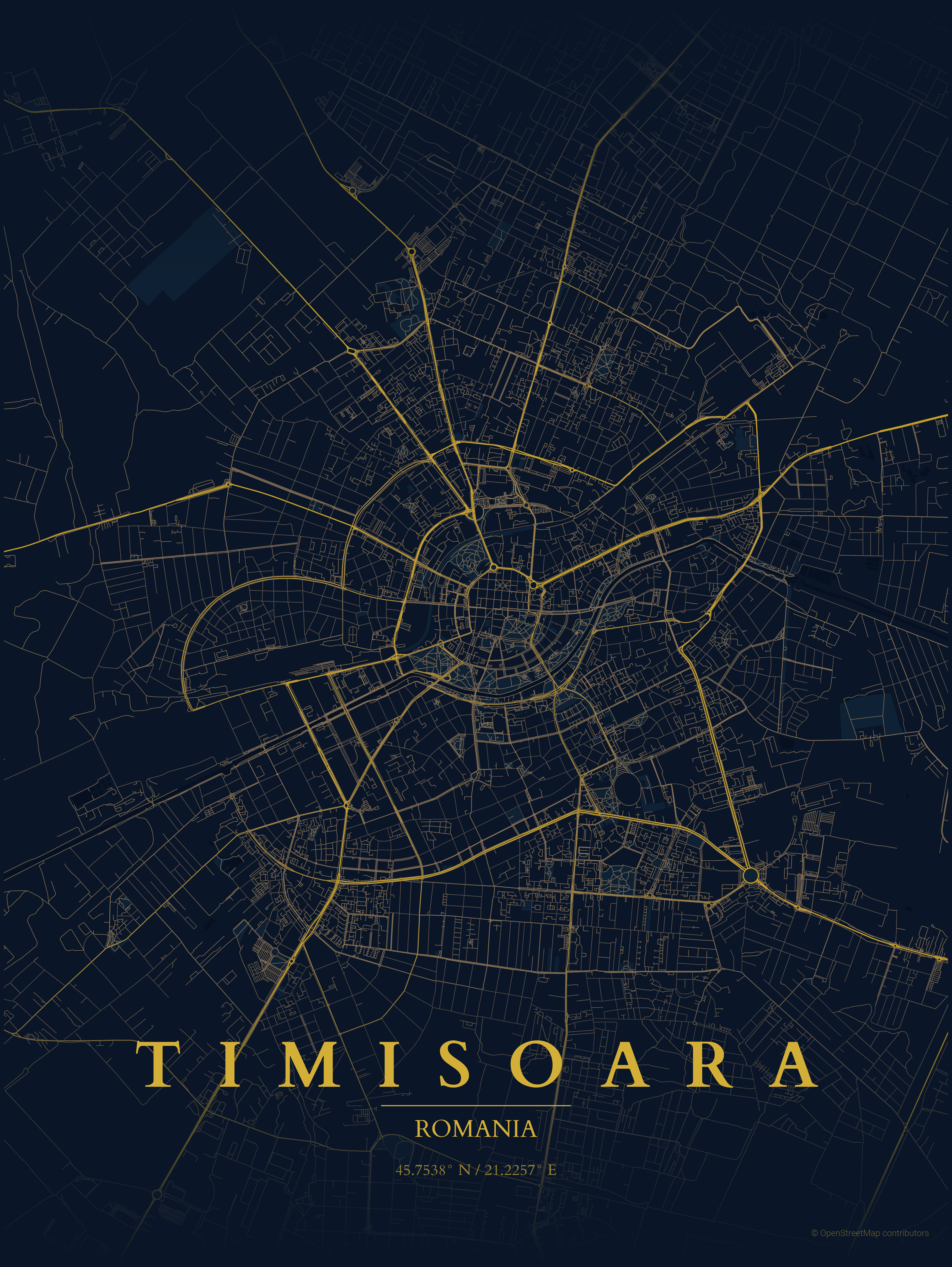 Harta Timișoara — Locația TMR